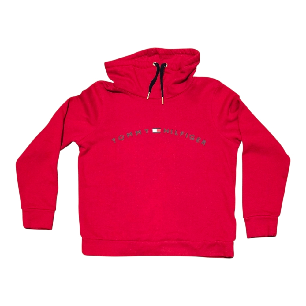 Tommy Hilfiger Vibrant Red Women's Hoodie Small - Picture 1 of 4